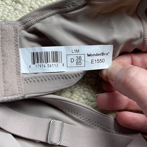 WonderBra NWOT E1550 EcoPure Side & Back Smoothing Underwire Bra Size D38 - Picture 10 of 11